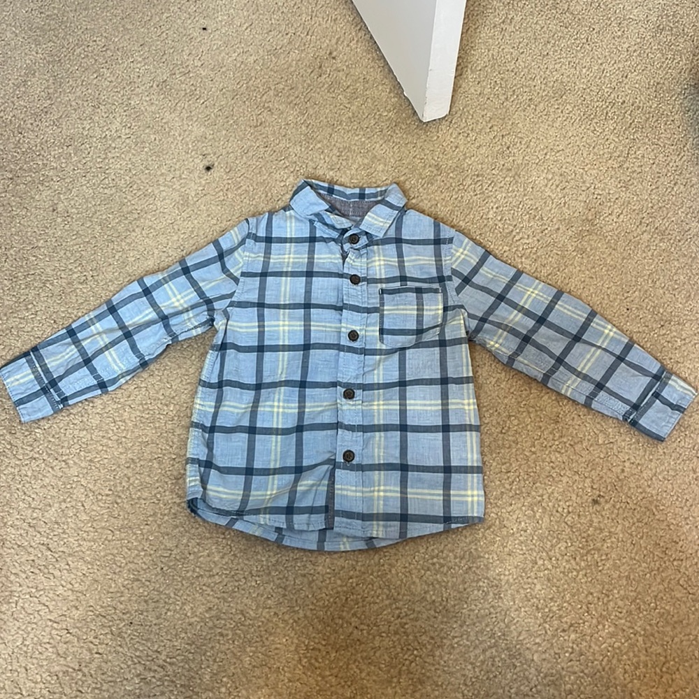 Cat & Jack Long Sleeve Button Down